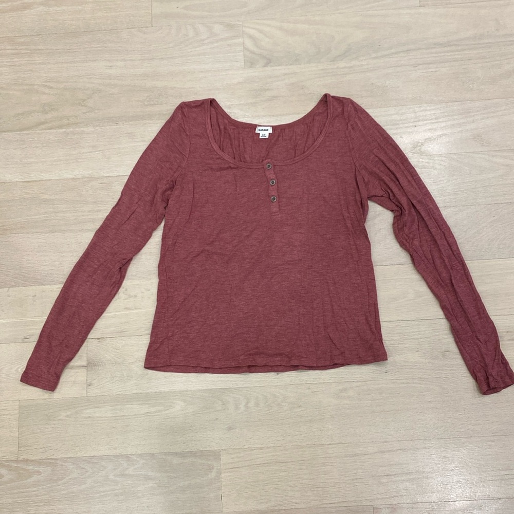 Garage Button Long Sleeve - COMFY! - Medium